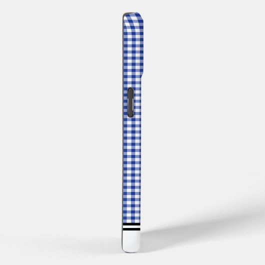 Navy Gingham Custom Samsung Case-Mate iPhone Case (Achterkant / Rechts)