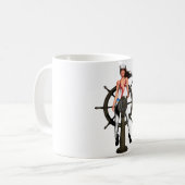 Navy Girl Koffiemok (Voorkant links)