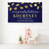 Navy & Gold 2025 Afstuderen Banner (Insitu)