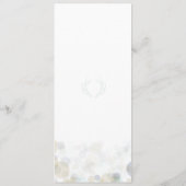 Navy, Gold en Mint Wedding Program 4 x 9,25 inch Programma (Achterkant)