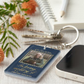 Navy & Gold in het liefdevol geheugen van Sleutelhanger (Voorkant Rechts)