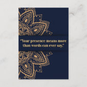 Navy & Gold Mandala Invitation (Dos)