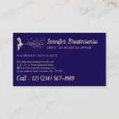 Navy Gold Mobile Body Paint Tan Spray Visitekaartje (Achterkant)