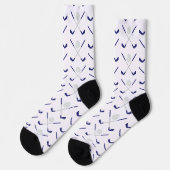 Navy Golf Clubs Pattern Socks Sokken (Links)