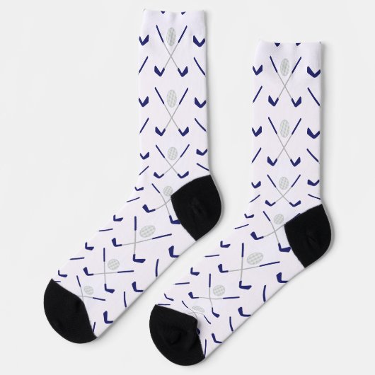 Navy Golf Clubs Pattern Socks Sokken (Links)