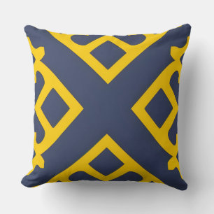 Navy Goud Geometrisch X Vet Modern Huisdecor Kussen