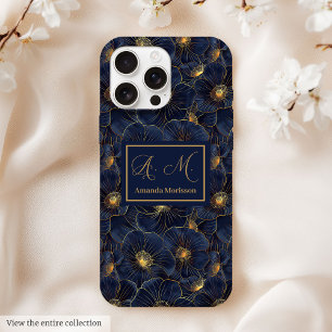 Navy Goud iPhone Hoesje Elegant Meisjes Verjaardag