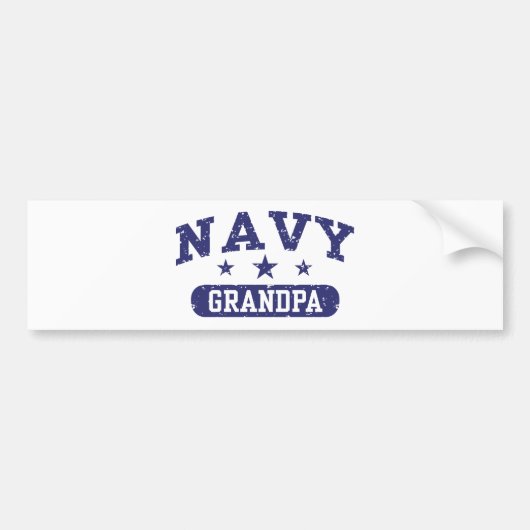 Navy Grandpa Bumpersticker (Voorkant)