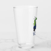 Navy & Green Golf Cart - gepersonaliseerde glastro Glas (Rechts)