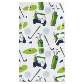 Navy & Green Golf gepersonaliseerd Klein Cadeauzakje (Achterkant)