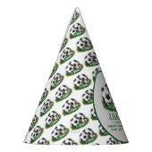 Navy green Voetbal Kinder Waterverf Feesthoedjes (Links)