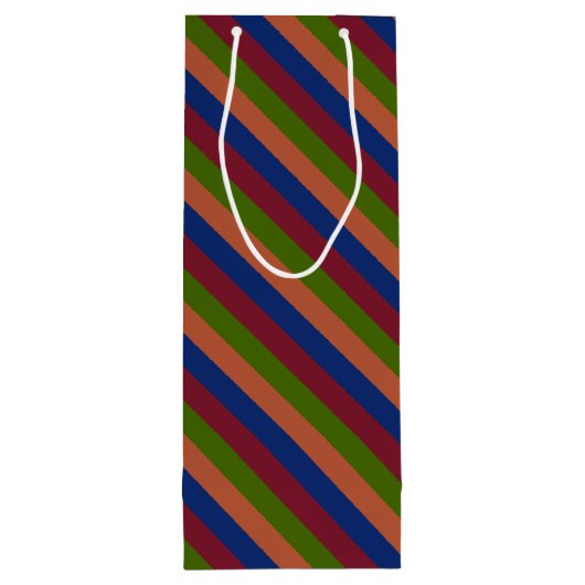 Navy Green Wijn Cadeautas (Achterkant)