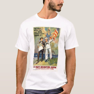Navy heeft je nodig. Lees de geschiedenis niet, ma T-shirt