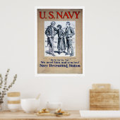 Navy - Hier is hij Sir (US02306) Poster (Keuken)