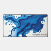 Navy Indigo Abstract Watercolor (Recto)