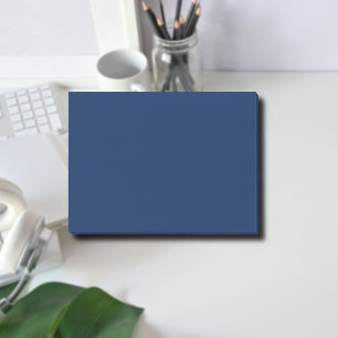 Navy Indigo Solid Color Klassiek en Elegant Post-it® Notes