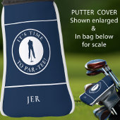 Navy Its Time to Par Tee Funny Personalized Fun Golfheadcover
