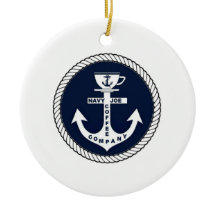 Navy Joe Coffee Company met kerstversiering