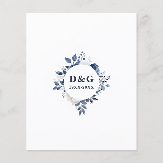 Navy juicht 50 jaar Jubileum-uitnodiging toe (Achterkant)