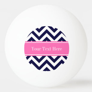Navy Lg Chevron HotPink2 Quatrefoil Naam Monogram Pingpongballen