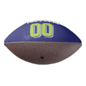 NAVY LIME GREEN EN WHITE Custom Football (Gedraaid 270)