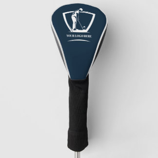 Navy Logo golftoernooi Swag Golfheadcover
