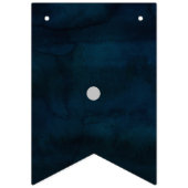 Navy Luster Donkerblauwe liefde is zoete bruiloft Vlaggetjes (Eerste vlag)