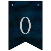 Navy Luster Donkerblauwe liefde is zoete bruiloft Vlaggetjes (Derde vlag)