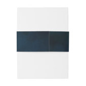 Navy Luster Grijs Blauw Initialen Bruiloft Monogra Uitnodigingen Wikkel (Achterkant Voorbeeld)