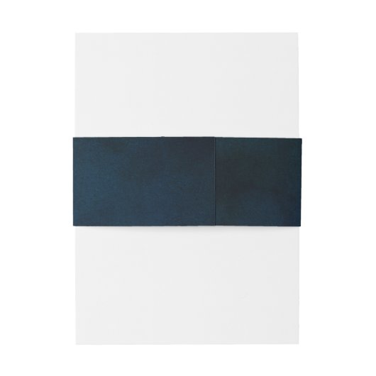 Navy Luster Grijs Blauw Initialen Bruiloft Monogra Uitnodigingen Wikkel (Achterkant Voorbeeld)