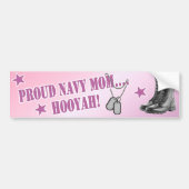 Navy mama Bumpersticker (Voorkant)