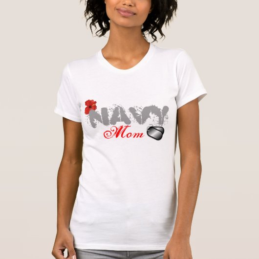 Navy mama t-shirt (Voorkant)