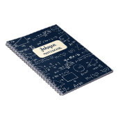 Navy Mathematics Lovers Wiskunde Geek Notitieboek (Rechterzijde)