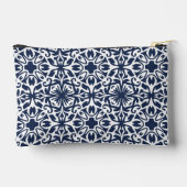 Navy Mediterranean Tegel Pattern Monogram Etui (Achterkant)