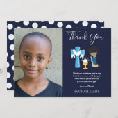 NAVY MERCI PHOTO 1ère Communion - GARÇON priant (Devant / Derrière)