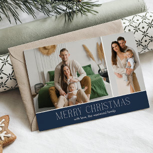 NAVY MERRY Christmas Elegant 2 Fotobericht Feestdagenkaart