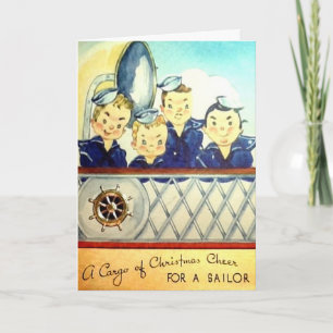 Navy Military Christmas Kaart