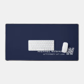 NAVY Minimal Monogram Initial CORPORATE BUSINESS (Clavier et souris)