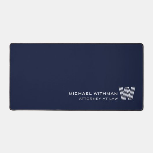 NAVY Minimal Monogram Initial CORPORATE BUSINESS (Recto)