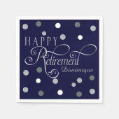 Navy Modern Pensioen Partij, Aangepaste servetten (Voorkant)