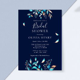 Navy Modern Rustiek Vrijgezellenfeest Kaart