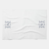 Navy | Monogram Lijst Theedoek (Horizontaal)