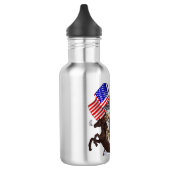Navy Mustang Waterfles (Links)