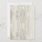 Navy Nautical Anker Rustiek Strand Bruiloft Kaart (Achterkant)