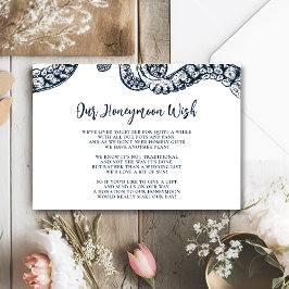 Navy Nautical Octopus Honeymoon wenst Kaart