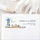 Navy Nautical Return Address Label (Insitu)