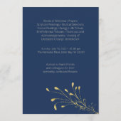 Navy Olijfblad 3 begrafenisherdenkingsprogramma Programma (Achterkant)