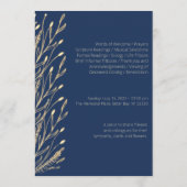 Navy Olive Leaf 2 begrafenisherdenkingsprogramma Programma (Achterkant)