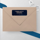 Navy Ombre Sky met Bronze Sterren Bruiloft Etiket