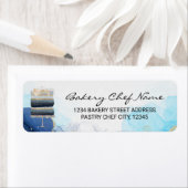 Navy Ombre Wedding Party Cake Etiket (Insitu)